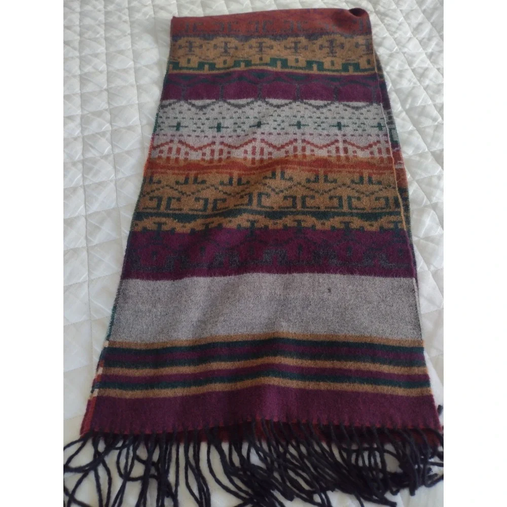 Vtg Aeropostale Compagine Generale Scarf Patterned Aztec 90s Y2k Grunge Street